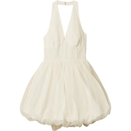 TWINSET abito corto in tulle - bianco