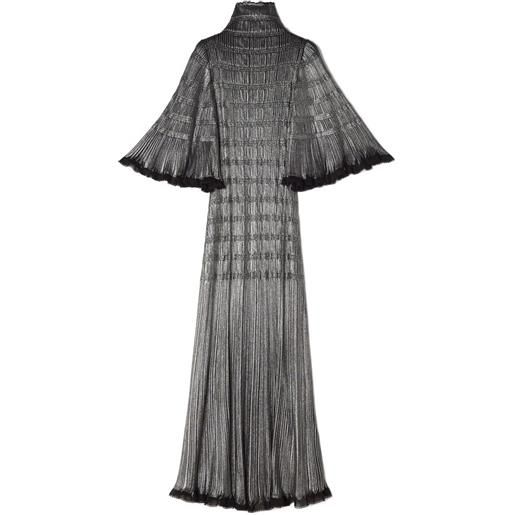 Lanvin abito lungo a collo alto - nero