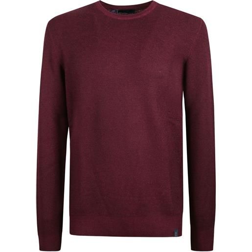 Fay maglione testurizzato - rosso