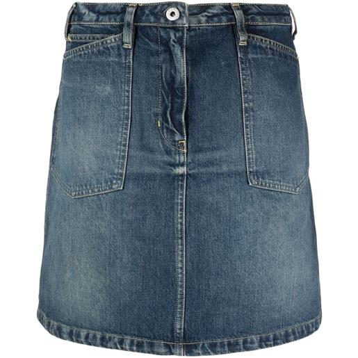 Kenzo minigonna svasata - blu