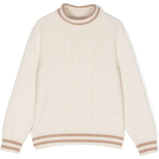 Brunello Cucinelli Kids maglione - bianco