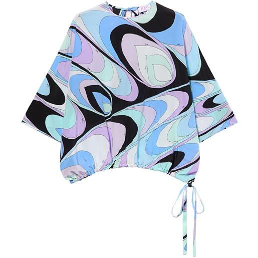 PUCCI blusa con stampa onde
