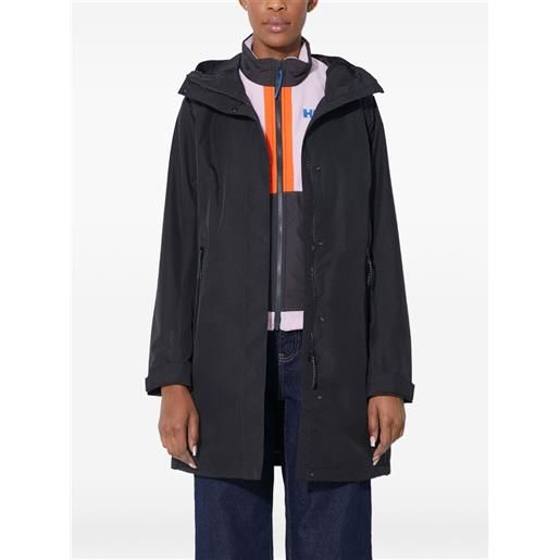 Helly Hansen impermeabile voyage con cappuccio - nero