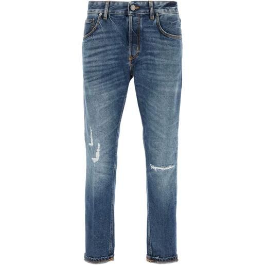 PT Torino jeans con effetto vissuto - blu