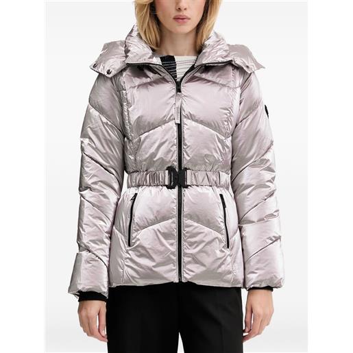 Desigual piumino con effetto metallizzato - grigio