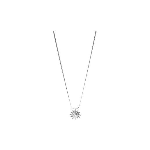 Collana Amen argento dorato e cuori zirconi rossi e bianchi | vendita