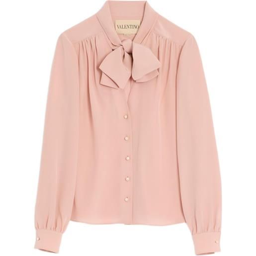 Valentino Garavani blusa con foulard - rosa