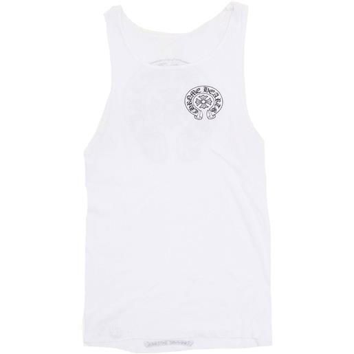 Chrome Hearts canotta a coste - bianco