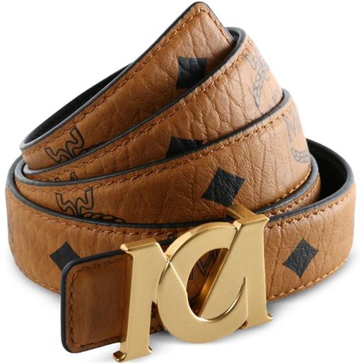 MCM cintura m-art reversibile - marrone