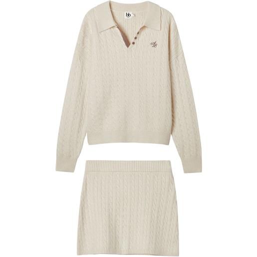 b+ab tutina con bottoni - toni neutri