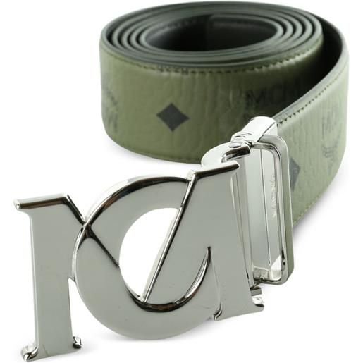MCM cintura m-art reversibile - verde