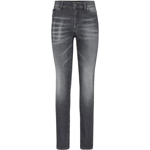 Philipp Plein jeggings denim - grigio
