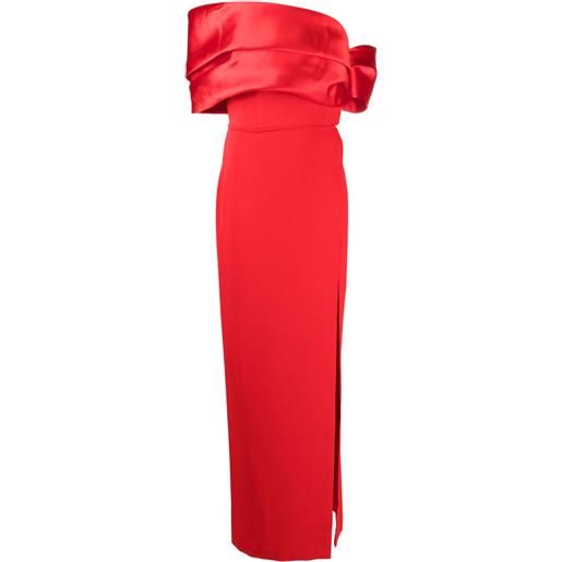 Solace London abito da sera alexis con spalle scoperte - rosso