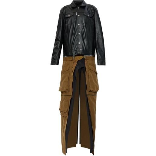 DSQUARED2 x better cappotto con bottoni - nero