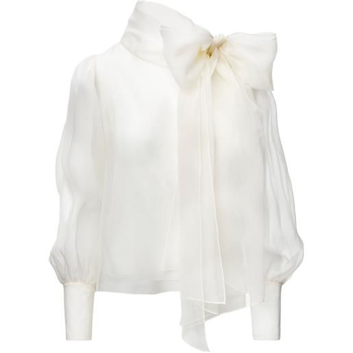 LITA COUTURE blusa ellise - bianco