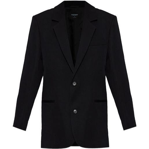 DSQUARED2 blazer monopetto in lana - nero