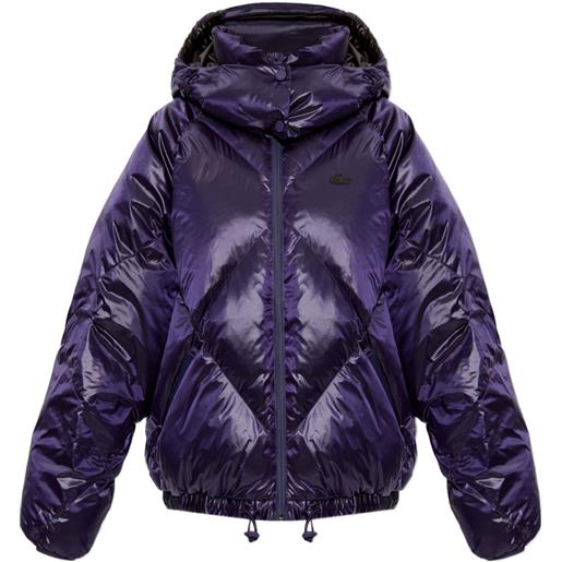 Lacoste piumino con cappuccio - viola