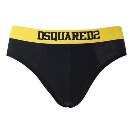 DSQUARED2 yellow elastic black brief - nero, xl