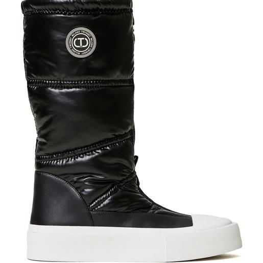 TWINSET stivali con applicazione - nero