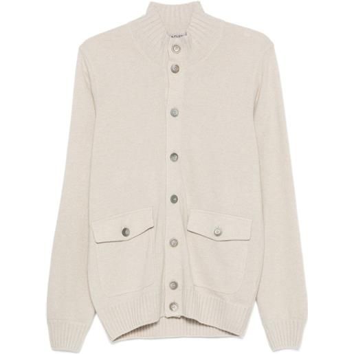 Fileria cardigan con bottoni - toni neutri