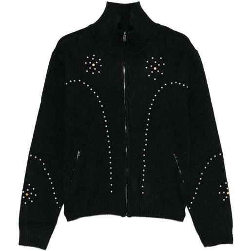BLUEMARBLE cardigan con zip - nero