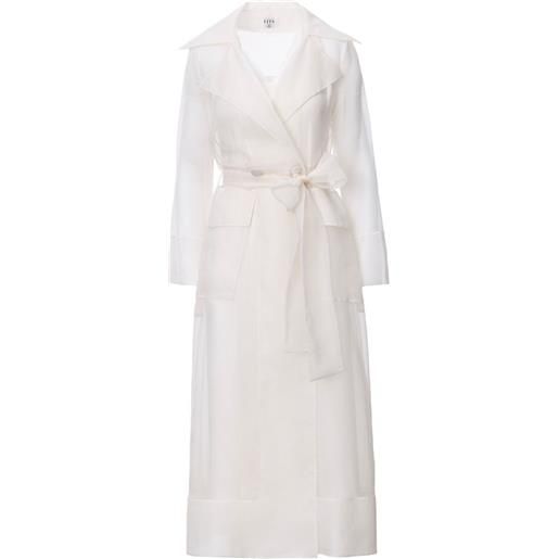 LITA COUTURE abito lungo clair con cintura - bianco
