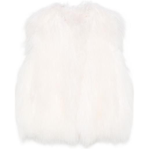 P.A.R.O.S.H. gilet in pelliccia - toni neutri