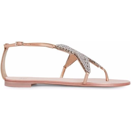 Giuseppe Zanotti sandali almathea con applicazione - rosa