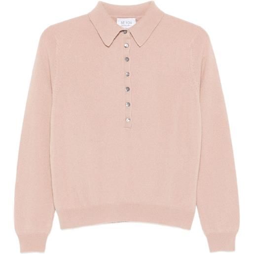 be you polo in maglia fine - rosa