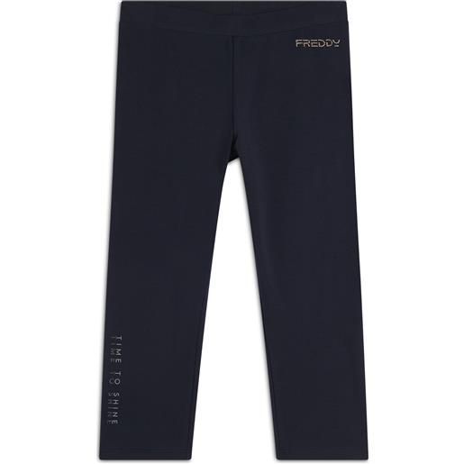 Freddy leggings corsaro in jerey con logo perline