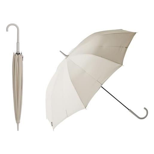 MARNA shupatto ombrello m 58 cm bianco beige, beige