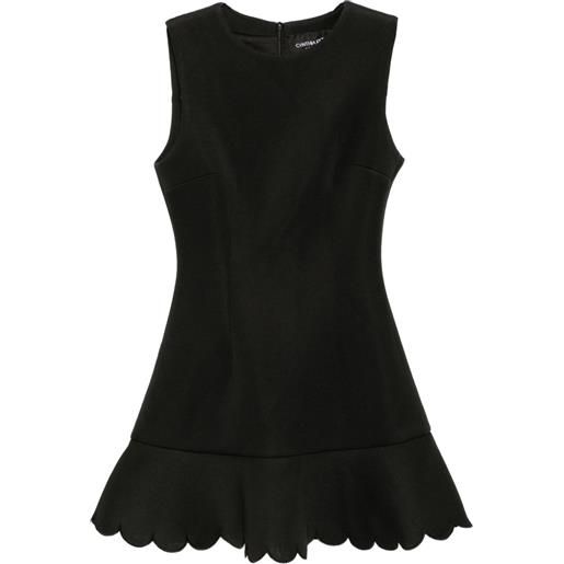 Cynthia Rowley abito con orlo a smerlo - nero