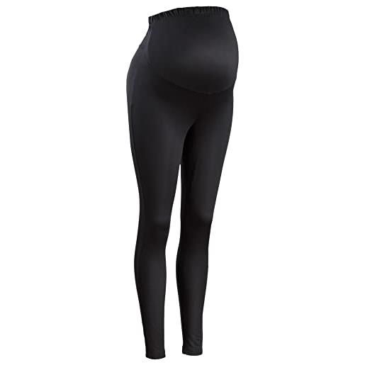 Mamina 2 leggings pre. Maman pre-parto e post-parto conformato 1 blu e 1 nero