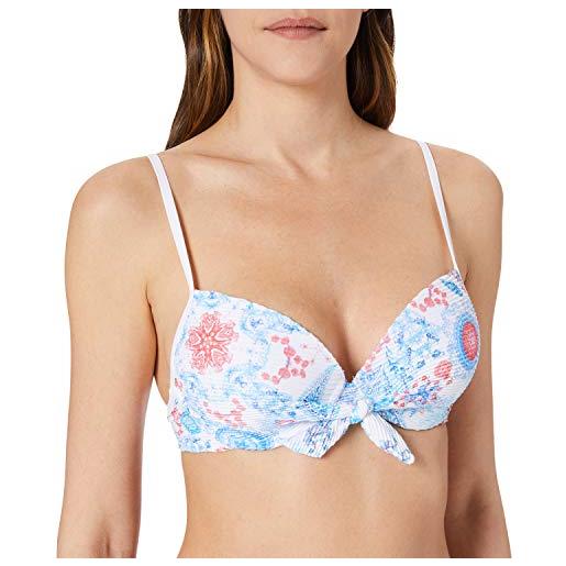 Desigual biki_niza reggiseno per bikini, bianco, m donna