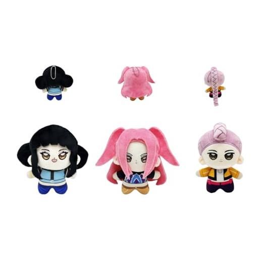 Générique hunters boys and girls portachiavi peluche adorabile boys personaggi bambola giocattoli di peluche cartoni animati carini regalo creativo per fan, nero