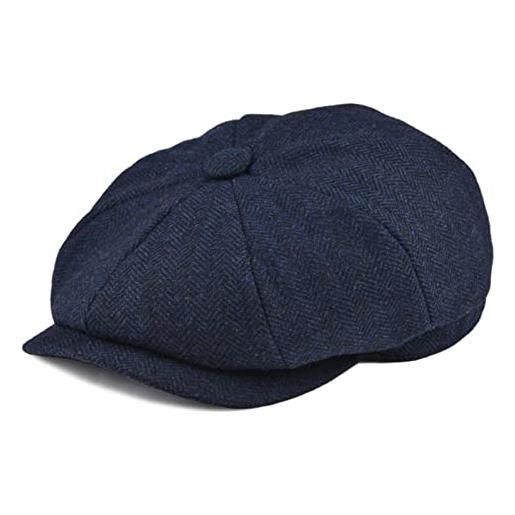 WANAM berretto piatto da uomo, stile retrò, cappello da guida, cappellini da panettiere, da donna