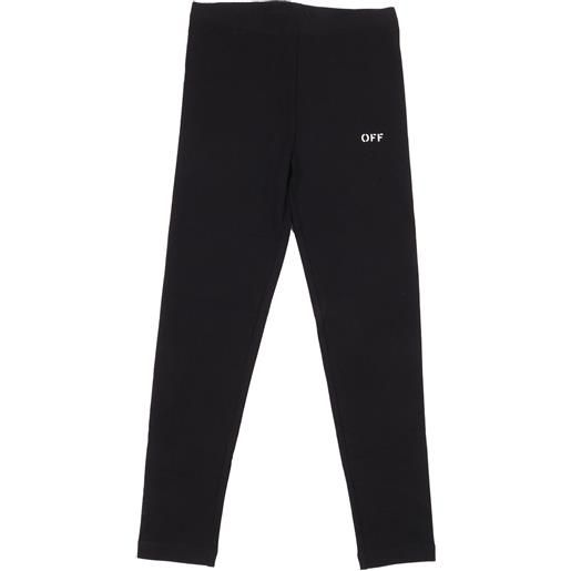 OFF WHITE KIDS off stamp legging black - white