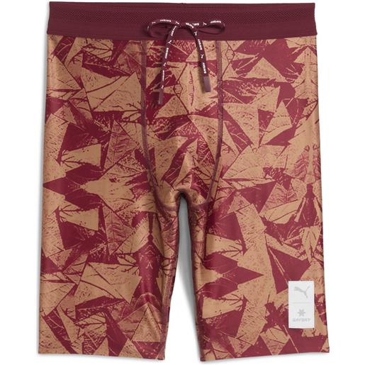 PUMA pantaloni aderenti corti PUMA x saysky da uomo, accessori, rosso, s