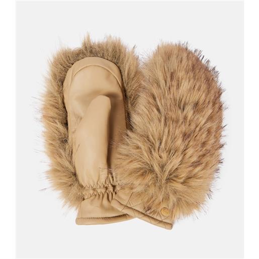 Goldbergh muffole da sci hill in pelle con pelliccia sintetica