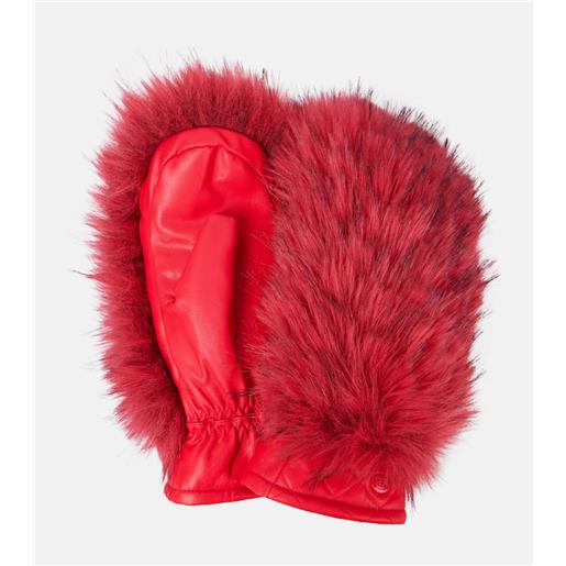 Goldbergh muffole da sci hill in pelle con pelliccia sintetica