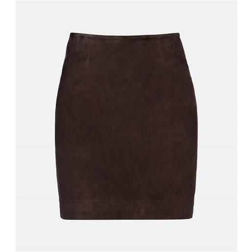 Rotate minigonna in suede