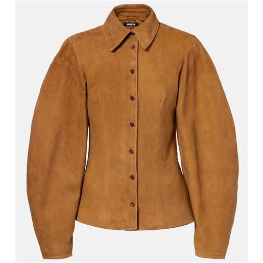 Rotate camicia in suede