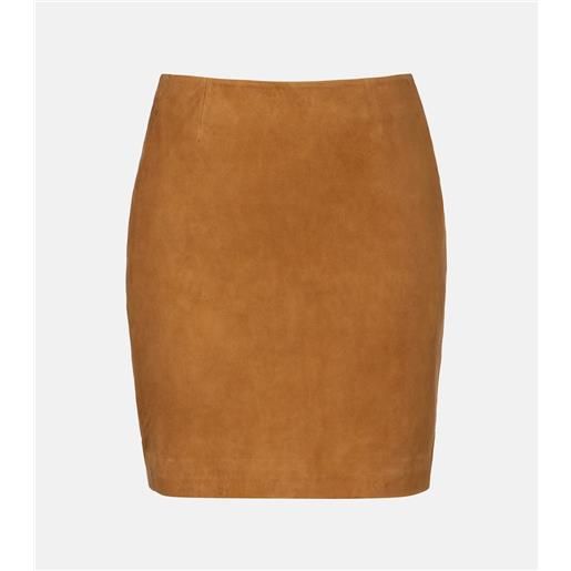 Rotate minigonna in suede