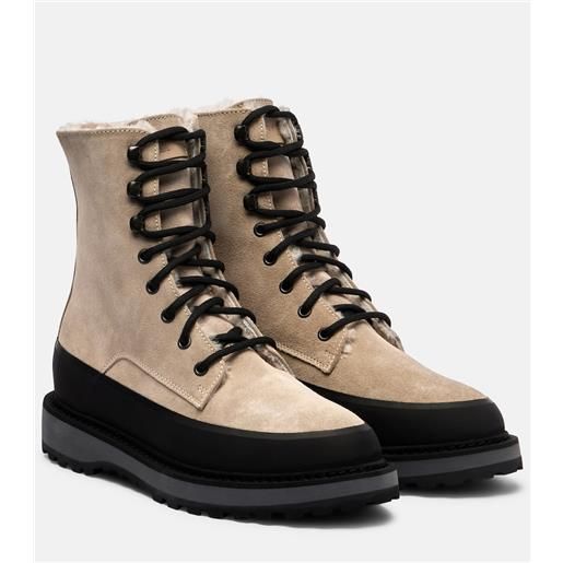 Le Monde Beryl le monde bã©ryl anfibi dolomite in suede con shearling