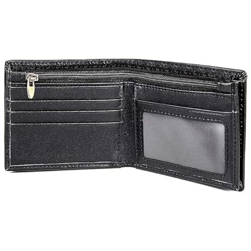 Portafoglio Uomo Bifold In Pelle Di Cavallo Con Cerniera – Antifurto RFID, 10 Slot Per Carte