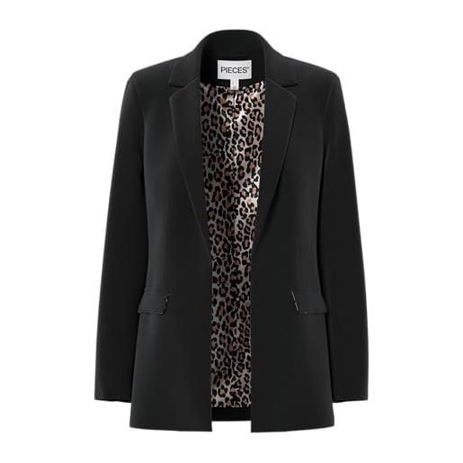 PIECES pcbozzy ls detail blazer noos bc cp, blazer donna, nero (black), l