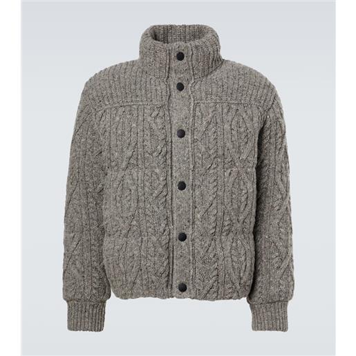 Moncler Grenoble piumino ellesmere in lana vergine