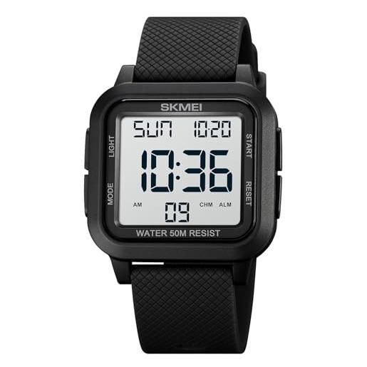 Orologio Sportivo SKMEI 2440 Digitale Uomo – Militare, Multifunzione, 50m Impermeabile, Doppio Fuso, Cronometro