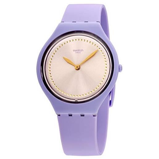 Swatch orologio analogico quarzo unisex adulto con cinturino in silicone svov100