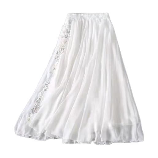 MOOCO MORNING nazionale floreale ricamato cheongsam abito cinese per le donne tangsuit qipao cotone lino manica lunga tradizione cinese top